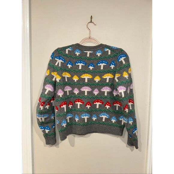 Boden Edie Fair Isle Wool Blend Jumper Sweater Gray Mushroom Small - Picture 5 of 5